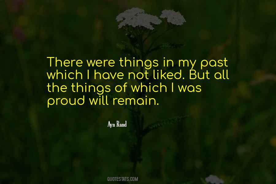 Past Things Quotes #47755