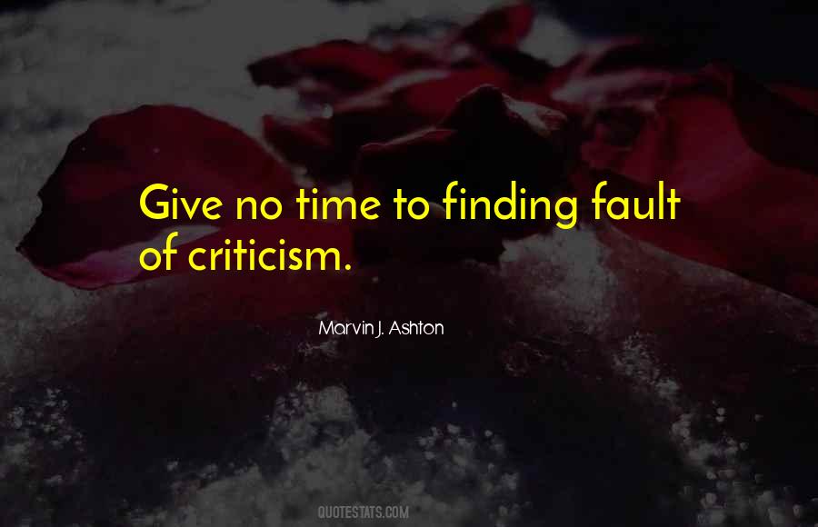 Finding Others Fault Quotes #585121