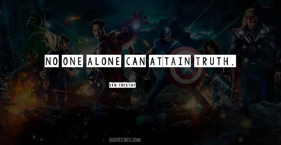No One Alone Quotes #870671