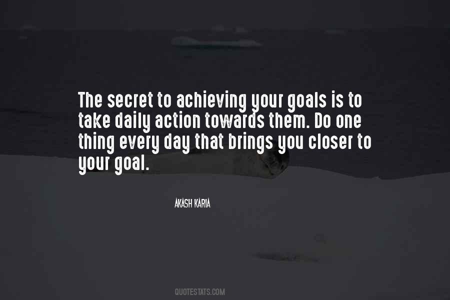 Daily Goal Quotes #1044407