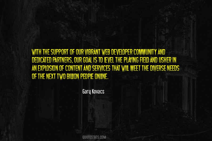 Support The Community Quotes #1176891