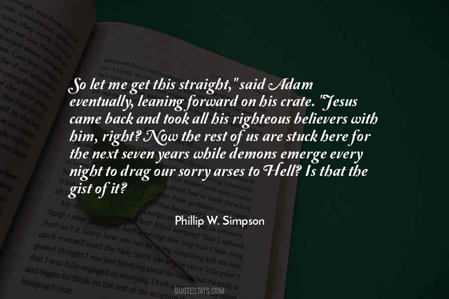 Hell With Him Quotes #1594450