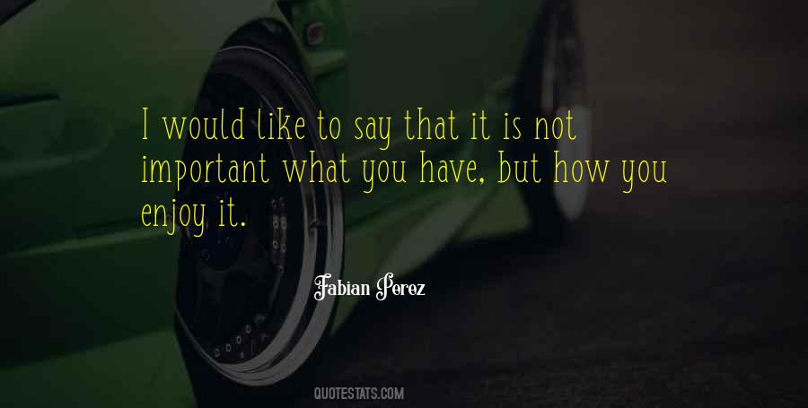 It Is Not What You Say Quotes #1384933