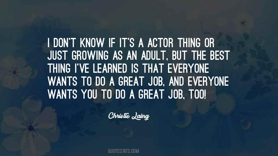 You Do A Great Job Quotes #300461