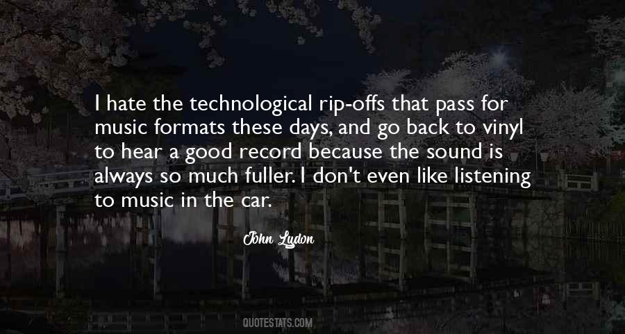 Music In Car Quotes #1231635
