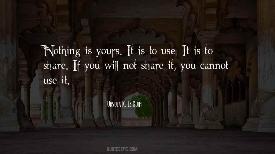 Not Sharing You Quotes #985714