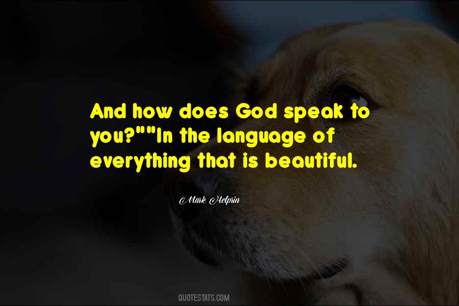 Language Of God Quotes #1315430