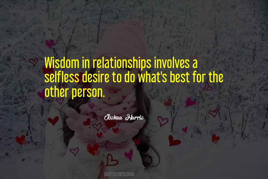 Quotes About Wisdom In Relationships #1766595