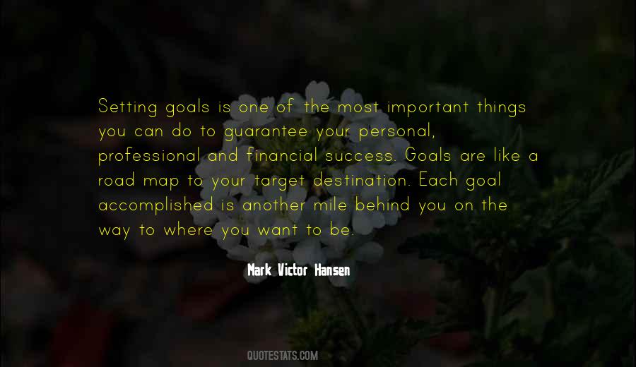 Quotes About Destination Goals #540245