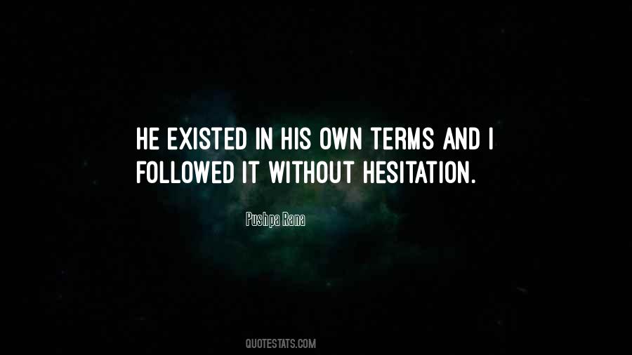 Love Hesitation Quotes #552260