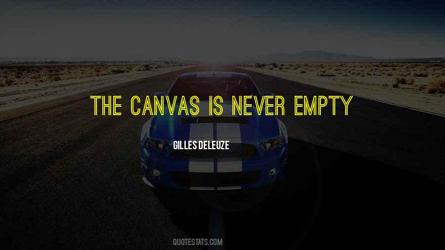 Quotes About An Empty Canvas #1563602