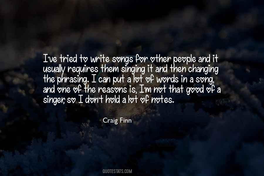 Singer Song Quotes #1100422