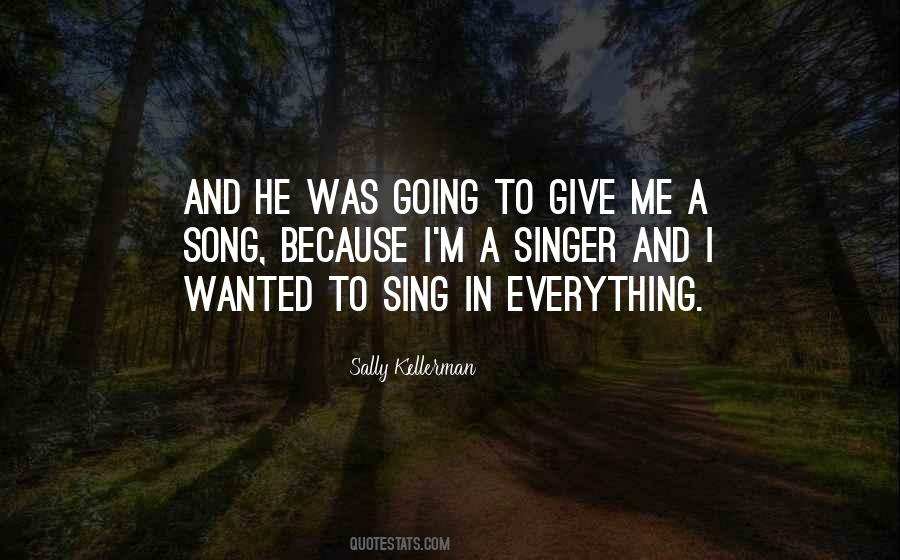 Singer Song Quotes #277510