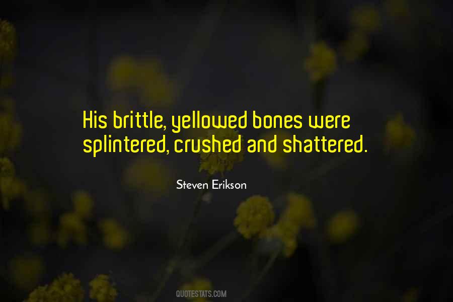 Shattered Bones Quotes #1523298