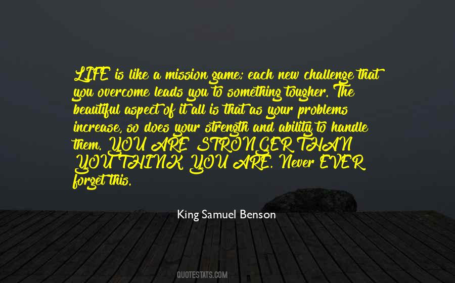 Tougher Than You Think Quotes #1682385