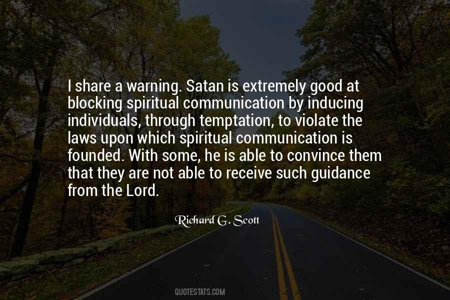 Satan Temptation Quotes #85480