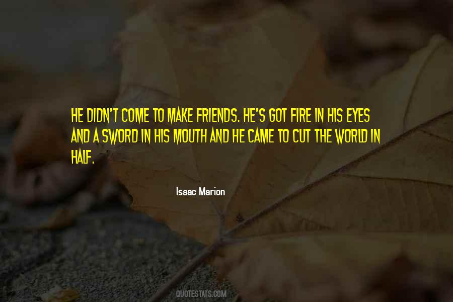 Fire In The Eyes Quotes #338839
