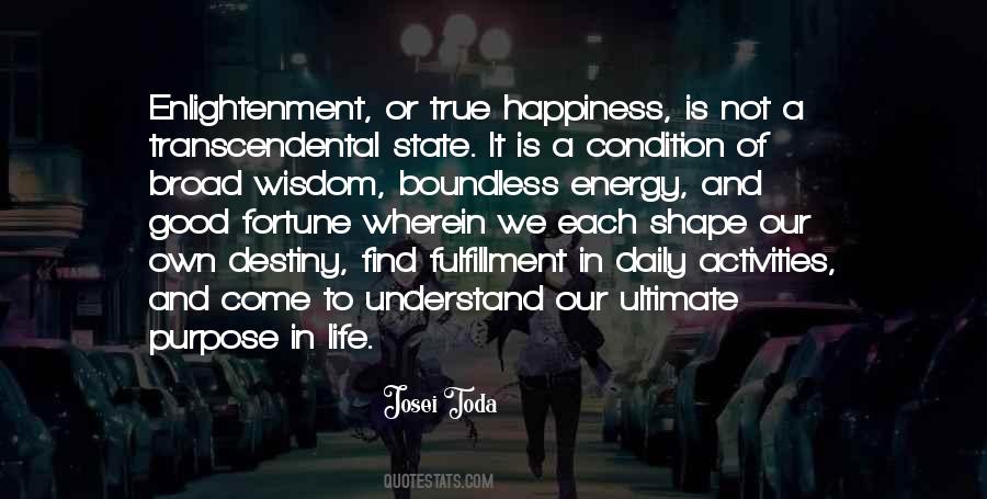 Happiness Fulfillment Quotes #1038545