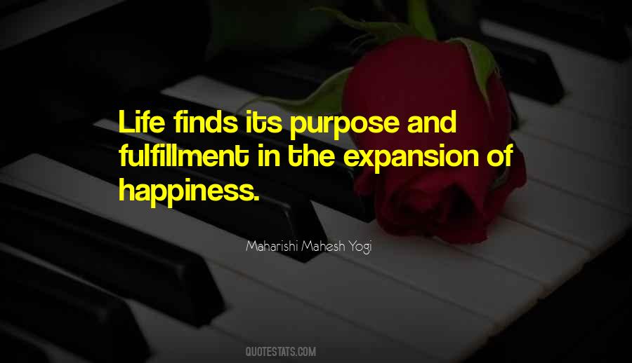Happiness Fulfillment Quotes #1209392