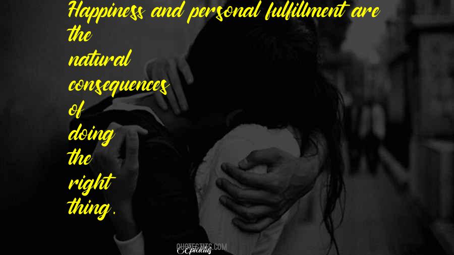 Happiness Fulfillment Quotes #1774374
