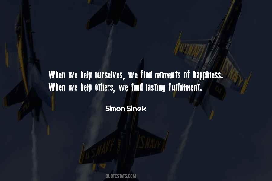 Happiness Fulfillment Quotes #776977