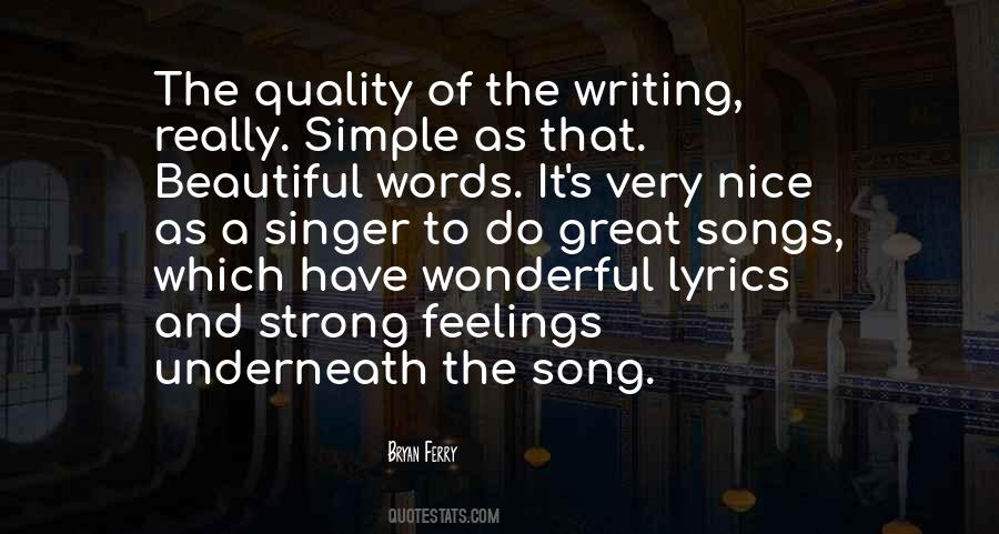 Wonderful Song Quotes #1333208