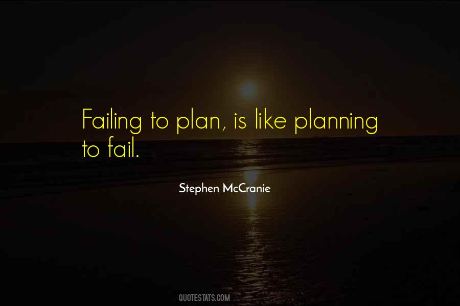 Plan Fail Quotes #1439599