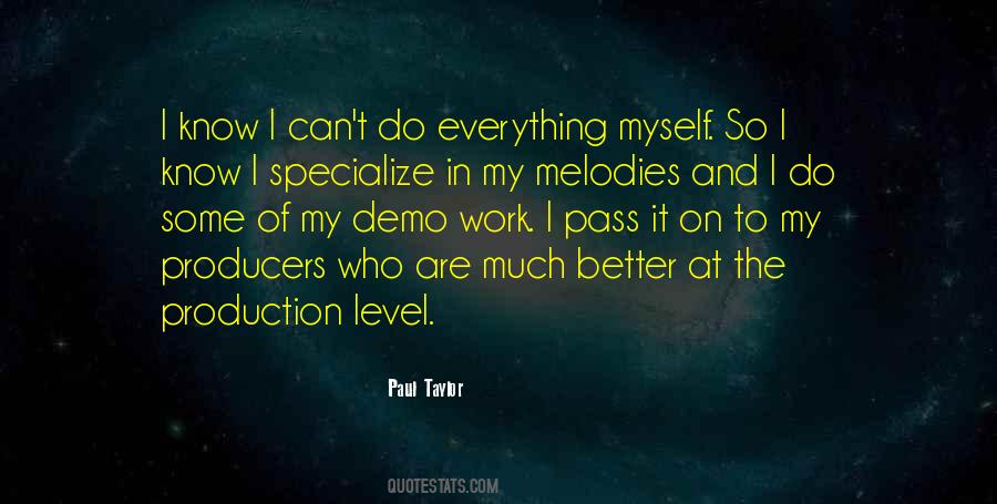 Work On Myself Quotes #403215