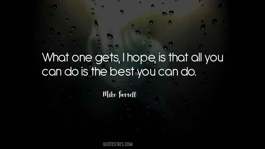 The Best You Can Do Quotes #1556732