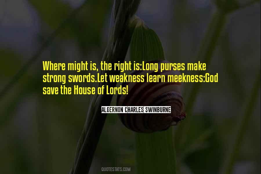 Meekness Is Not Weakness Quotes #1053260