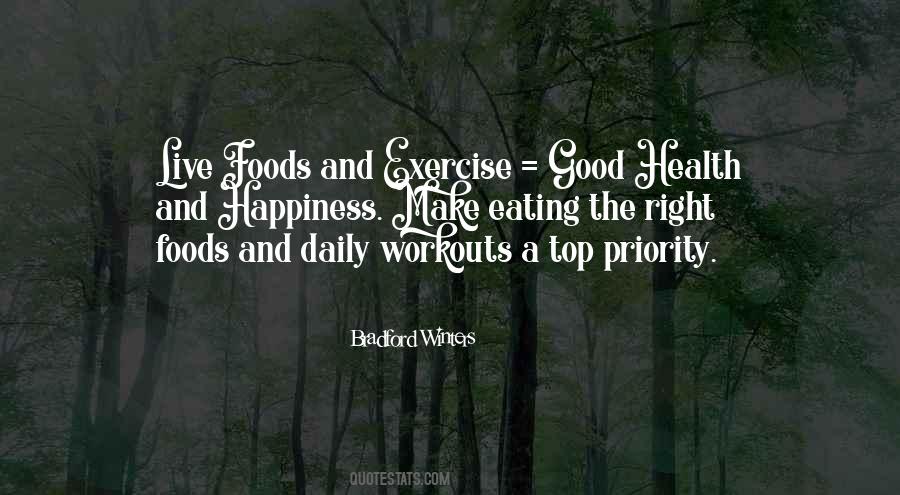 Exercise And Eating Quotes #798060