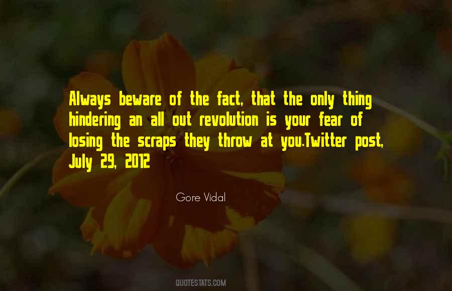 Politics Of Fear Quotes #1213840