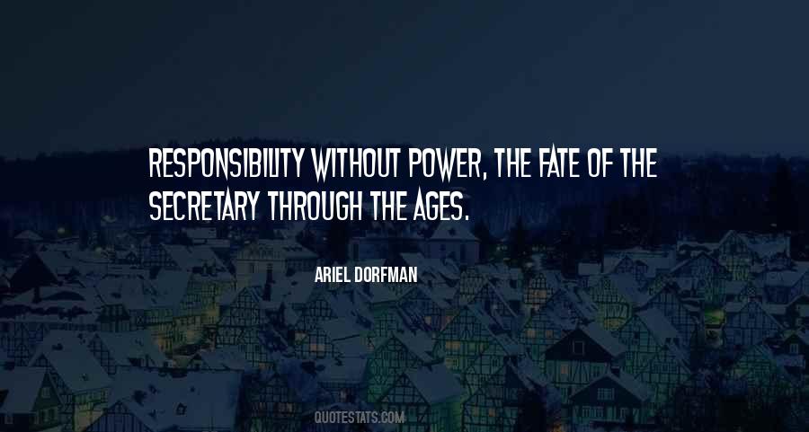 Responsibility Power Quotes #683697