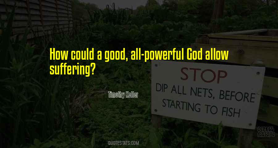 If God Is All Powerful He Cannot Be All Good Quotes #416810
