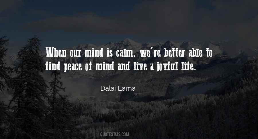 Quotes About Life Peace Of Mind #1366818