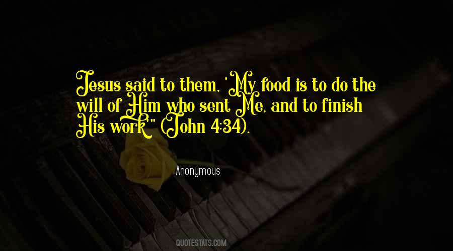 Jesus Food Quotes #1722877