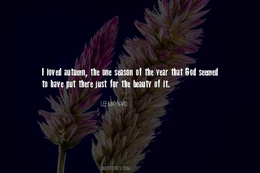 The Beauty Of Autumn Quotes #1476264