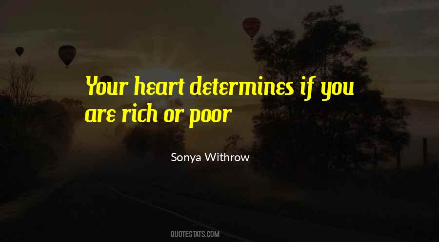 Rich Heart Quotes #1266456