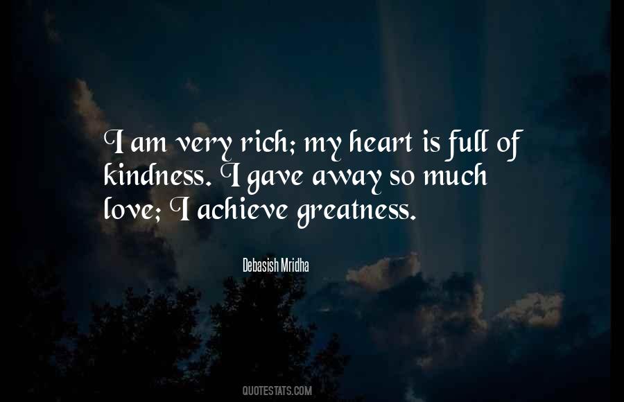 Rich Heart Quotes #1597919