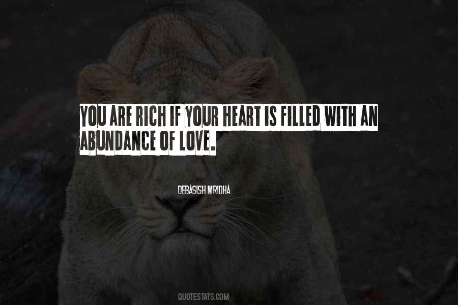 Rich Heart Quotes #561565