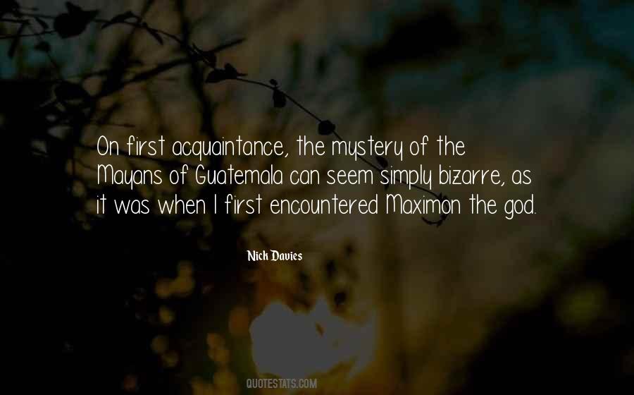 First Acquaintance Quotes #1280669