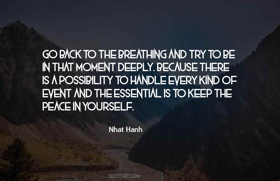 A Moment Of Peace Quotes #1269330