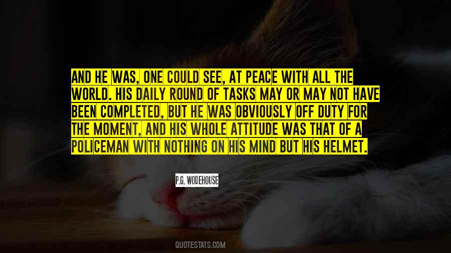 Peace Attitude Quotes #1430082