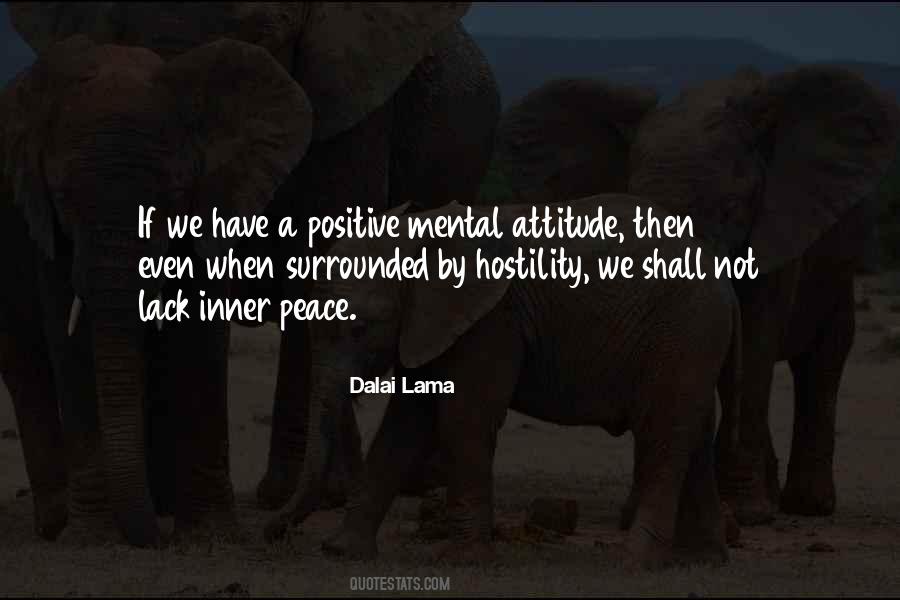 Peace Attitude Quotes #1690261