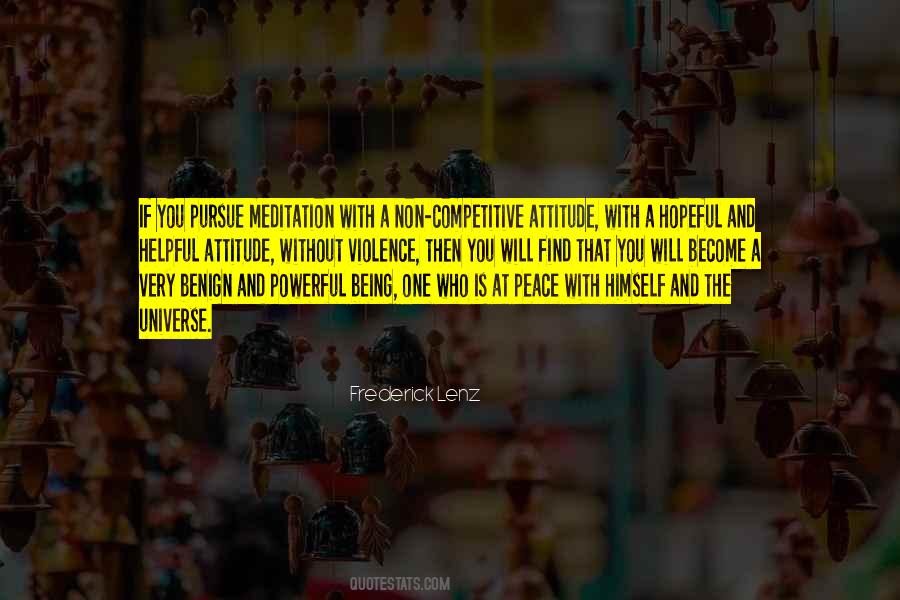 Peace Attitude Quotes #460136