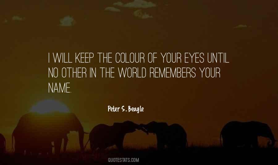 Colour Of Your Eyes Quotes #1646115