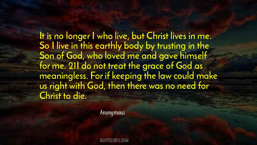 Christ Lives In Me Quotes #1373725