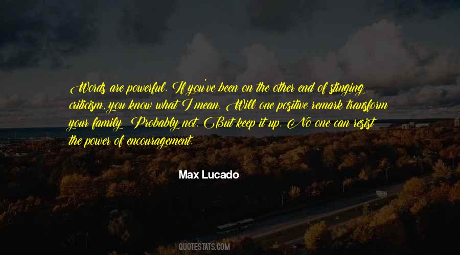 Power Of Encouragement Quotes #1249611