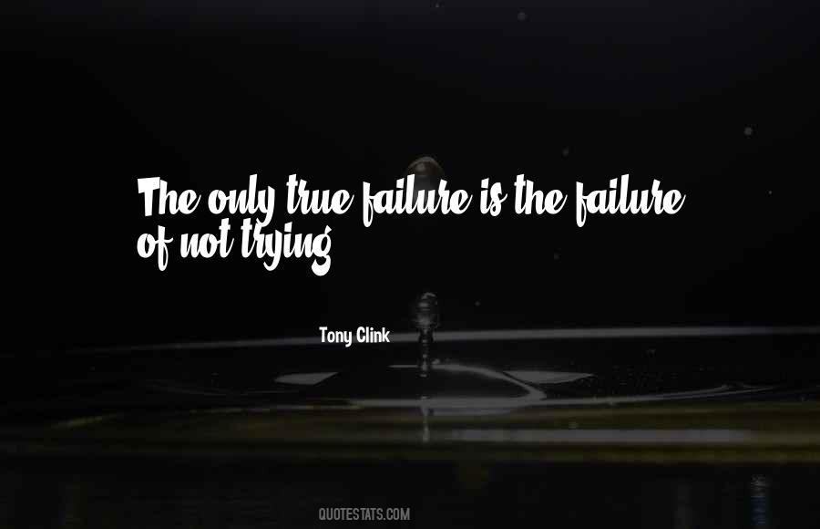 Failure Is Not Trying Quotes #449638