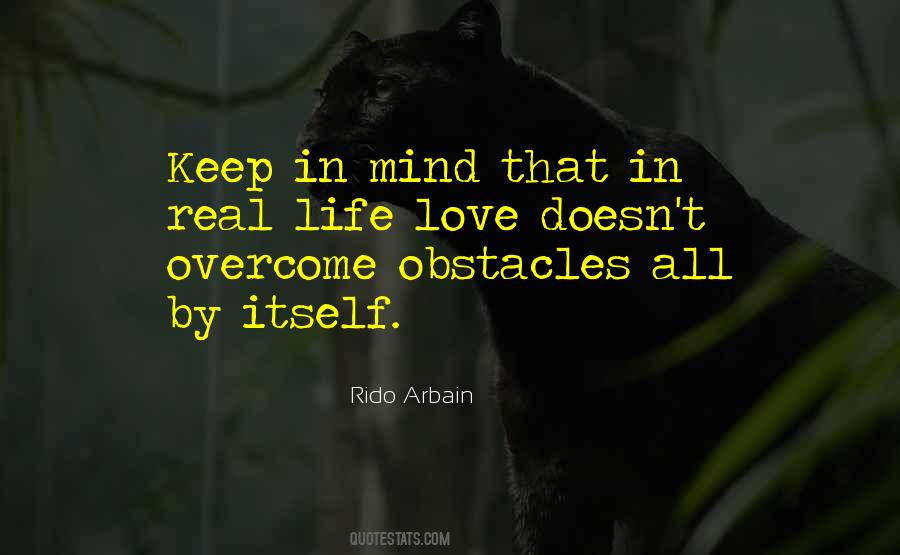Overcome Obstacles In Life Quotes #1125021